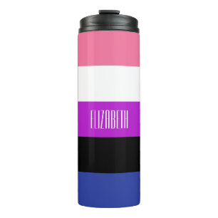 Bouteilles Isothermes Drapeau de Genderfluide Paruline thermique