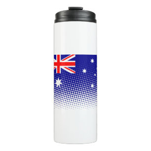 Bouteilles Isothermes Drapeau De L'Australie Avec Effet Halftone