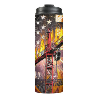 Bouteilles Isothermes Drapeau de l'opérateur de grue de tour