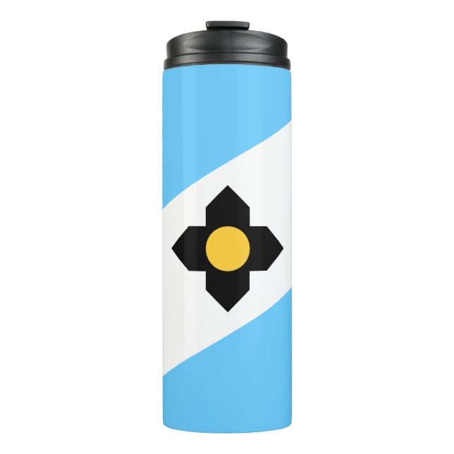 Bouteilles Isothermes Drapeau de Madison, Paruline thermique du Wisconsi (Devant)