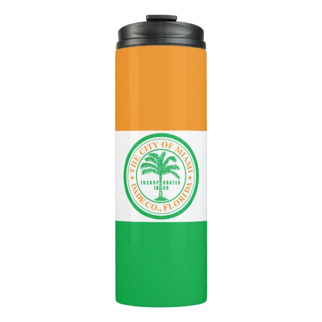 Bouteilles Isothermes Drapeau de Miami, Floride Tumbler thermique (Devant)