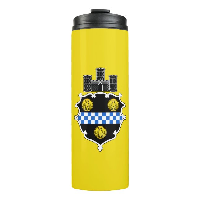Bouteilles Isothermes Drapeau de Pittsburgh, Pennsylvanie Tumbler thermi (Devant)