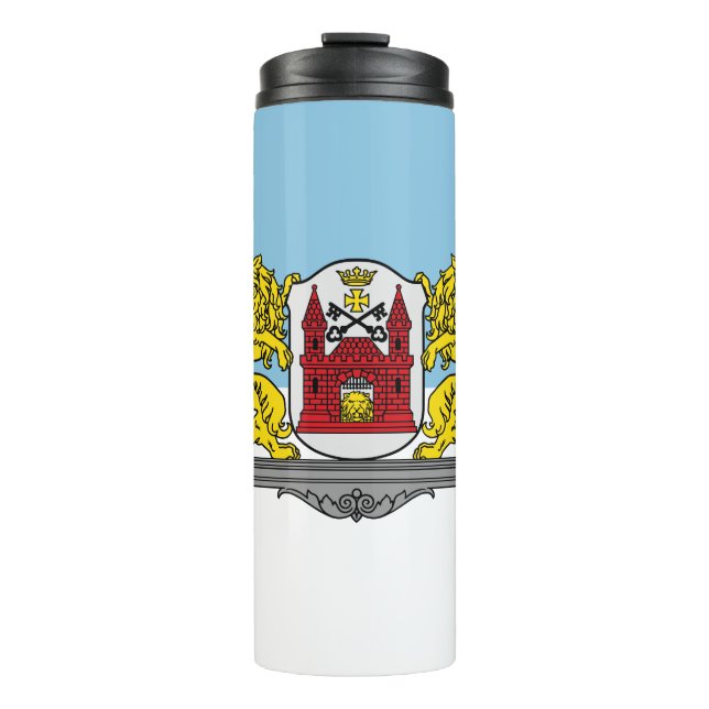 Bouteilles Isothermes Drapeau de Riga, Lettonie Tumbler thermique (Devant)