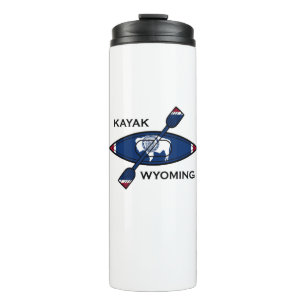 Bouteilles Isothermes Drapeau du Kayak Wyoming