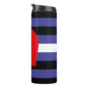 Bouteilles Isothermes Drapeau et cœur de fierté en cuir
