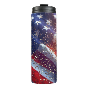 Bouteilles Isothermes Drapeau étourdissant États-Unis 4 juillet fête de 