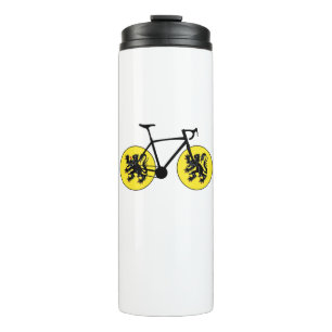 Bouteilles Isothermes Drapeau Flandre à vélo