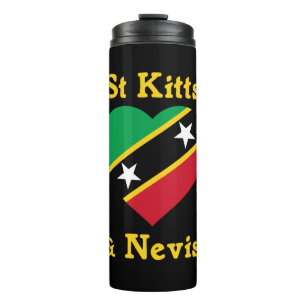 Bouteilles Isothermes Drapeau Saint-Kitts-Et-Nevis Indépendance Caraïbes
