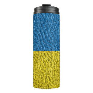 Bouteilles Isothermes Drapeau ukrainien en cuir