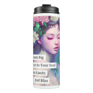 Bouteilles Isothermes Dream Big, Citation inspirante pour fille