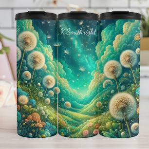 Bouteilles Isothermes Dreamy Dandelion Meadow Nuit cosmique