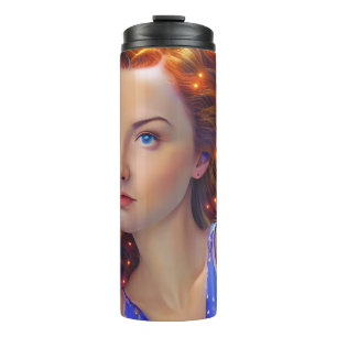 Bouteilles Isothermes Dreamy Girl with Rainbow Lights