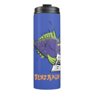 Bouteilles Isothermes Drôle caricature de poisson de pêcheur