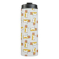 Drôle Cartoon Corgi Motif