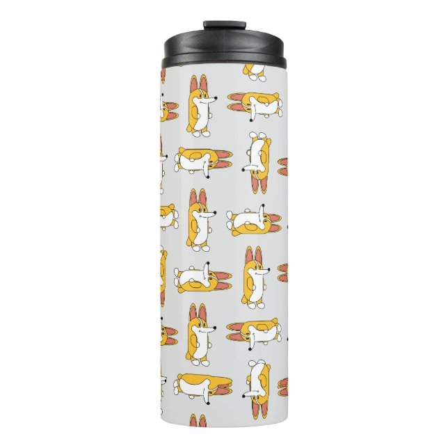 Bouteilles Isothermes Drôle Cartoon Corgi Motif (Devant)