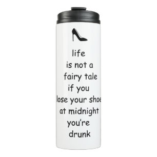Bouteilles Isothermes drôle Cinderella Glass Slipper disant Travel Mug