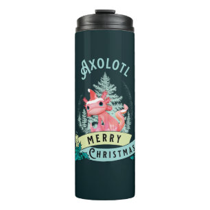 Bouteilles Isothermes Drôle d'Axolotl Joyeux Noël