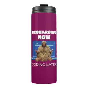Bouteilles Isothermes Drôle de Bigfoot Programmeur Rechargeant le Codage