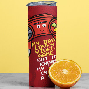 Bouteilles Isothermes Drôle Rouge Joystick Fête des pères Salutation