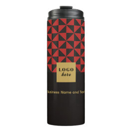 Bouteilles Isothermes Duo artisanat noir et rouge - Business Logo