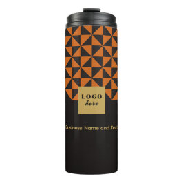 Bouteilles Isothermes Duo noir et orange - Business LogThermal Tumbler