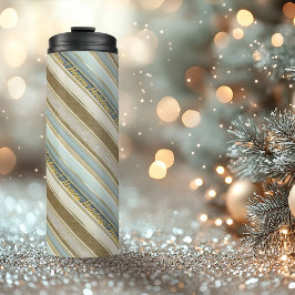 Bouteilles Isothermes Earth Tones Gold Christmas Motif#28 ID1009