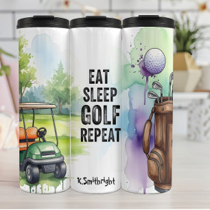 Bouteilles Isothermes Eat Sleep Golf Repeat Graphic