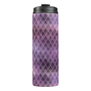Bouteilles Isothermes Écaille de dragon ombrée violette scintillante et
