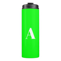 Écran vert de la lettre initiale monogramme person