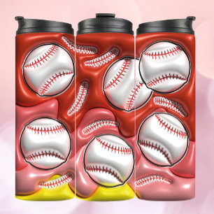 Bouteilles Isothermes Effet gonflé 3D Tumbler de baseball