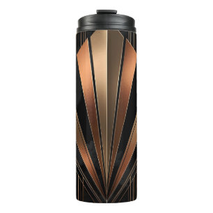 Bouteilles Isothermes Élégance Géométrique Métallique Art Déco
