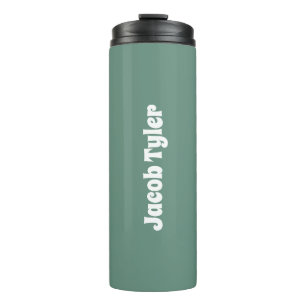 Bouteilles Isothermes Elégance Muted - Ocean Turquoise personnalisable