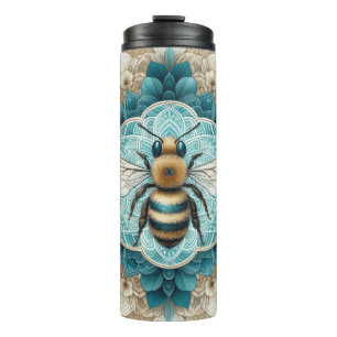 Bouteilles Isothermes Élégant Bumble Bee Mandala