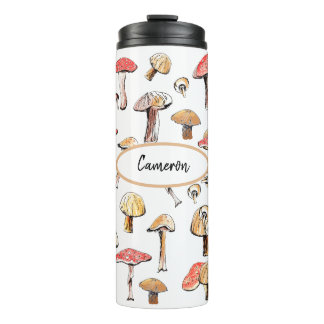 Bouteilles Isothermes Elégant champignon sauvage Nature personnalisée Th