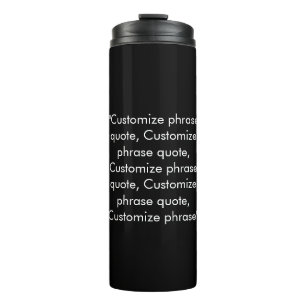 Bouteilles Isothermes Elégant citation de phrase de texte personnalisé e