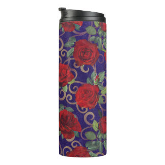 Bouteilles Isothermes Elégant Classy Gold Damask Vintage Rouge Rose viol