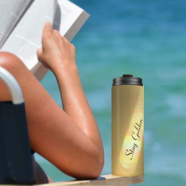 Bouteilles Isothermes Elégant Golden Rainbow personnalisable (Créateur téléchargé)