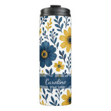Élégant Motif d'art floral méditerranéen