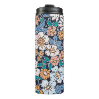 Bouteilles Isothermes Elégant motif floral dans petite fleur dessinée à 