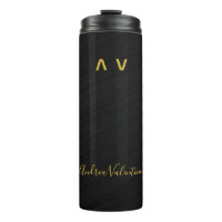 Élégant Motif noir Premium Tumbler thermique