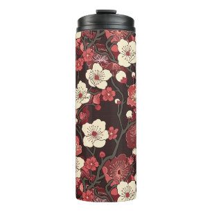 Bouteilles Isothermes Élégant Motif sans couture en fleur de cerisier (1