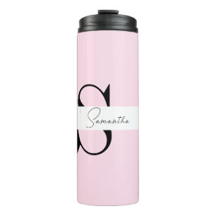 Bouteilles Isothermes Élégant Pink Pastel Personnalisé Tumbler Thermique