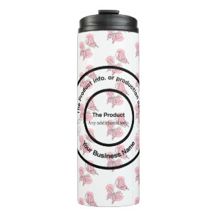 Bouteilles Isothermes Élégant Produit Moderne Minimaliste Noir Et Blanc