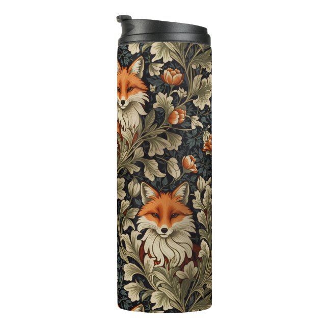 Bouteilles Isothermes Élégant Renard William Morris Inspiré Motif (Tourné sur la droite)