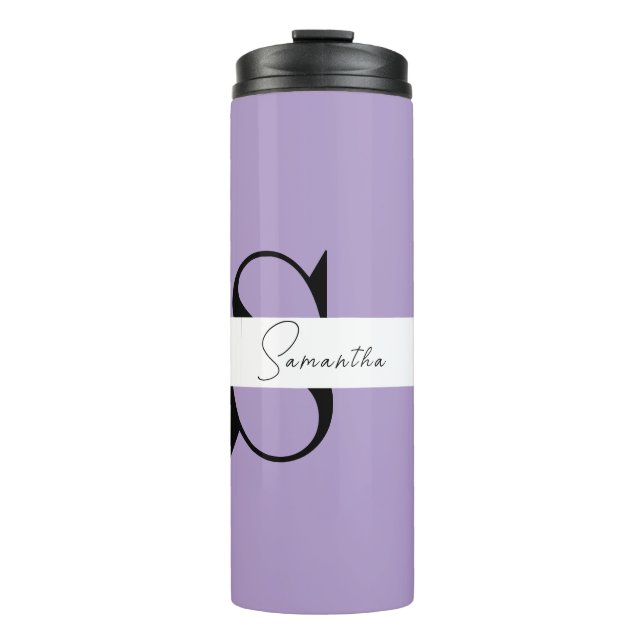 Bouteilles Isothermes Élégant violet tondeuse thermique personnalisée (Devant)