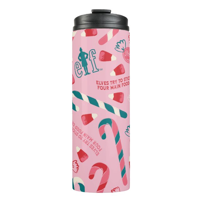 Bouteilles Isothermes Elf Holiday Candy Motif (Devant)