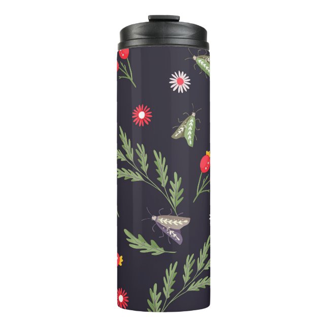 Bouteilles Isothermes Empreinte de fées serpent et floral (Devant)