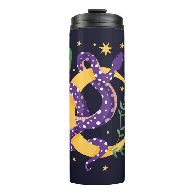 Bouteilles Isothermes Empreinte de fées serpent et floral (Devant)