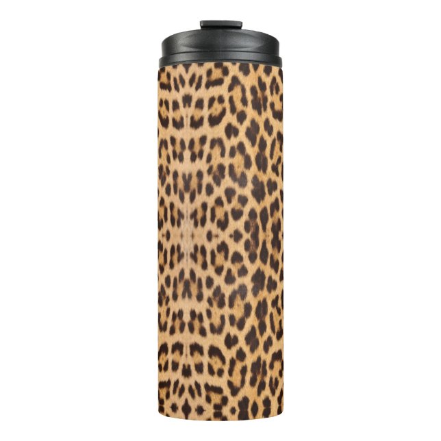Bouteilles Isothermes empreinte de léopard de mode de safari sauvage (Devant)