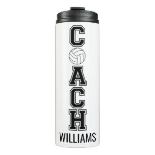 Bouteilles Isothermes Entraîneur de volleyball coutume merci cadeau tumb